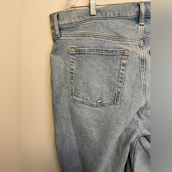 Abercrombie & Fitch Curve Love Crossover Dad High Rise Straight Leg Jeans Sz 16 - Picture 6 of 10